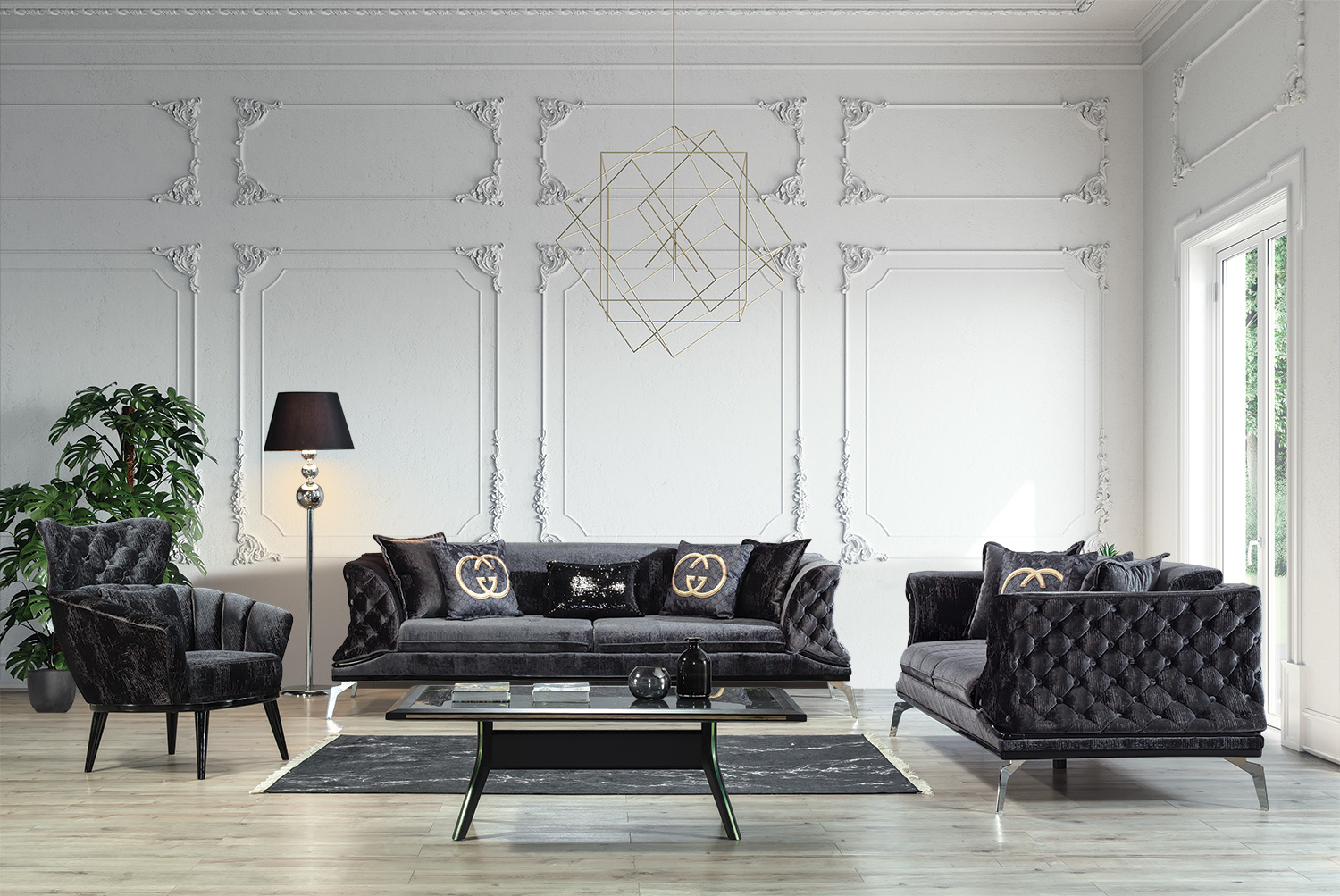 GUCCI SOFFGRUPP 3+2+1 - Bild 17