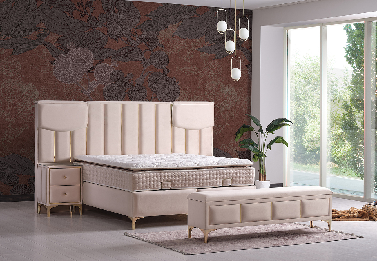 ATLAS SÄNG+GAVEL+MADRASS