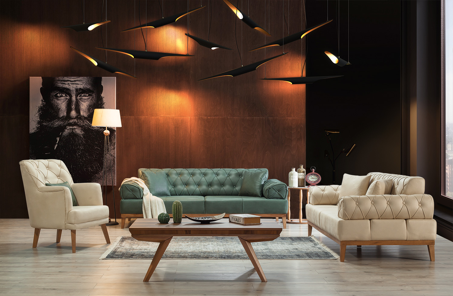 PRESTIGE SOFFGRUPP 3+2+1 (OUTLET)