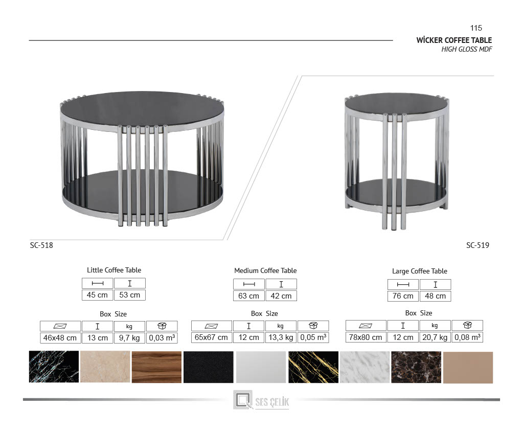 Lisa Rund Soffbord med Sidobord - Bild 9