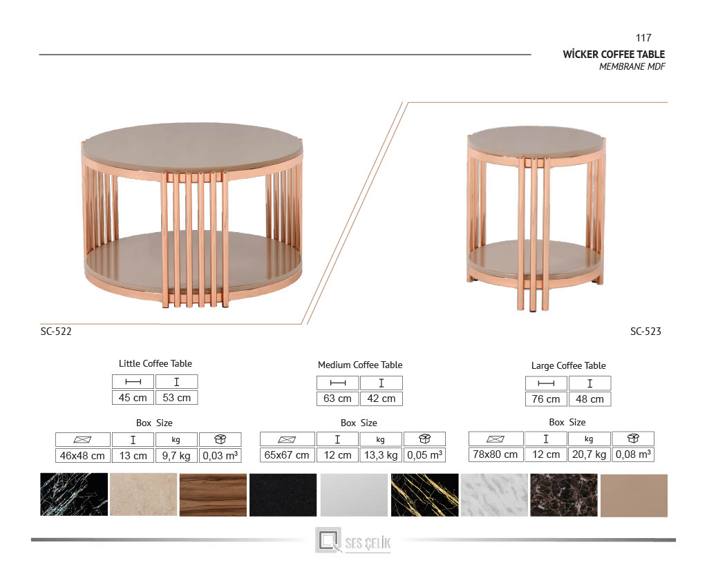 Lisa Rund Soffbord med Sidobord - Bild 10