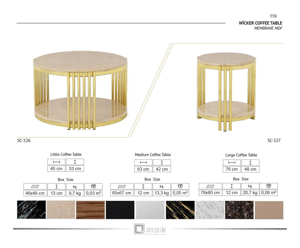 Lisa Rund Soffbord med Sidobord - Bild 11