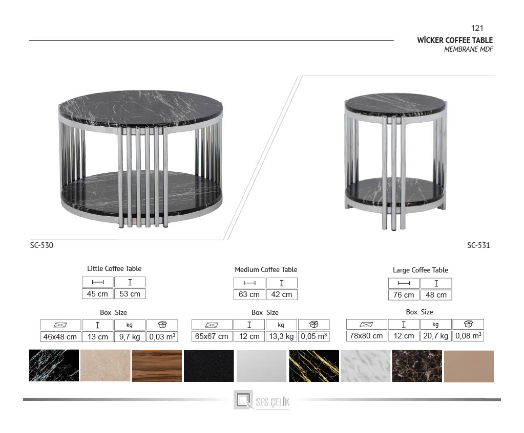 Lisa Rund Soffbord med Sidobord - Bild 12