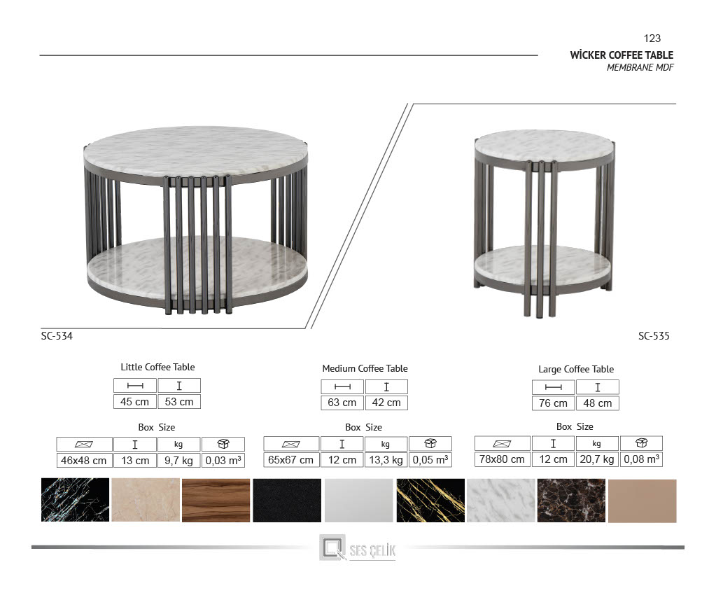 Lisa Rund Soffbord med Sidobord - Bild 13